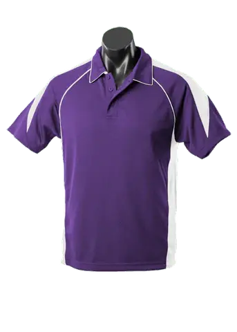 Aussie Pacific Premier Kids Polo Shirt 3301 Casual Wear Aussie Pacific Purple/White 6
